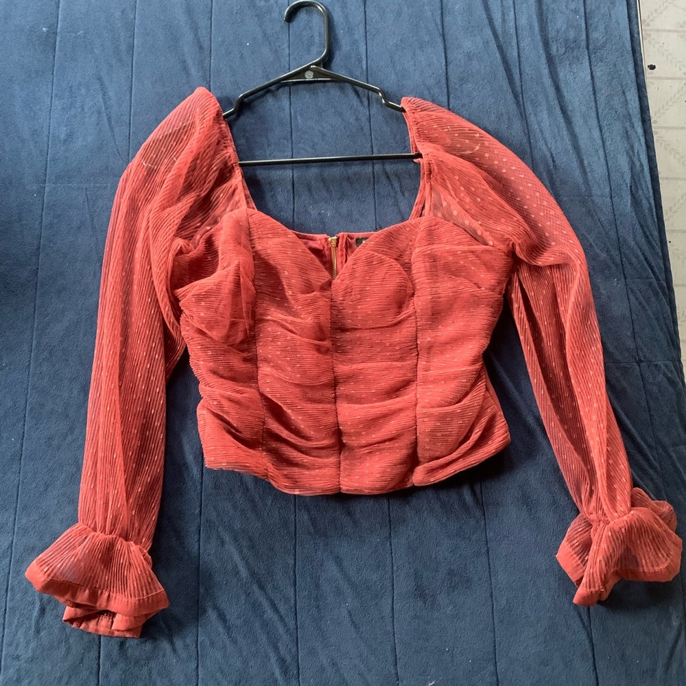 Plum Long Sleeve Blouse